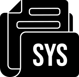 Sys file format icon