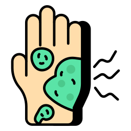 schmutzige hand icon