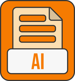 Ai file format icon