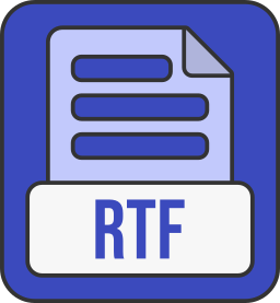 Rtf file format icon