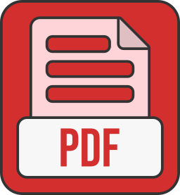 Pdf file format icon