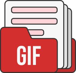 Gif file format icon