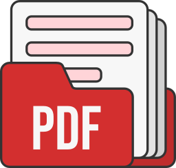 format de fichier pdf Icône