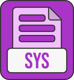 Sys file format icon