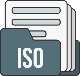 Iso file format icon