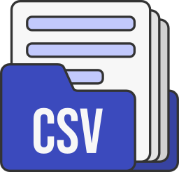 formato file csv icona