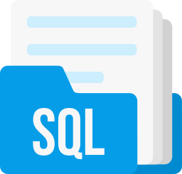 format de fichier sql Icône