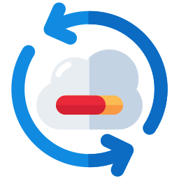 sincronizzazione nel cloud icona