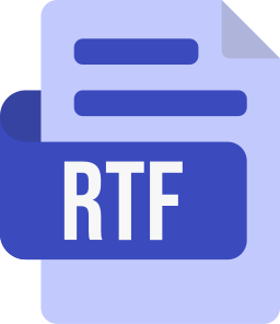 format de fichier rtf Icône