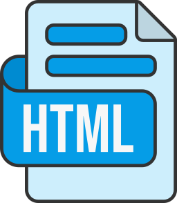 formato file html icona