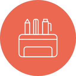 Pencil case icon