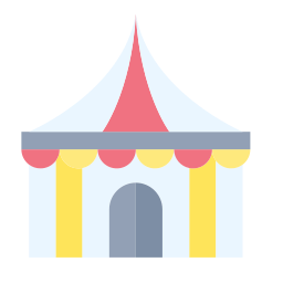 tenda da circo icona