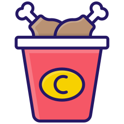 Chicken leg icon