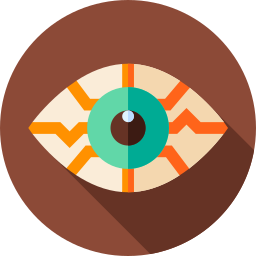 Red eye icon