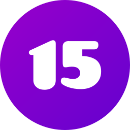 Number 15 icon