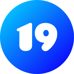 Number 19 icon