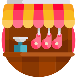 Butcher shop icon