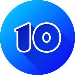 numéro 10 Icône