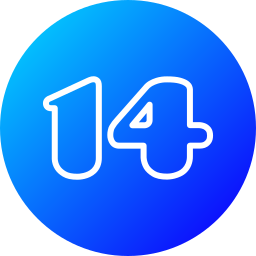 Number 14 icon