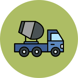 Mixer truck icon