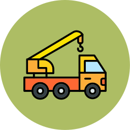 Crane truck icon