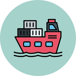 Cargo ship icon