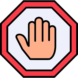 Stop sign icon