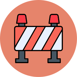 Road block icon