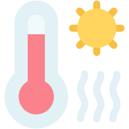 heißes wetter icon