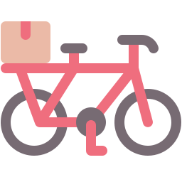 Delivery bike icon