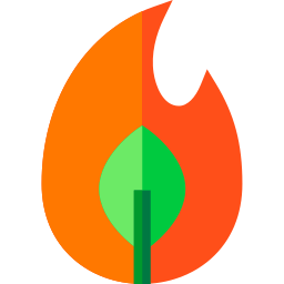 Forest fire icon