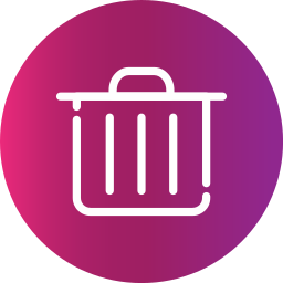 Trash bin icon