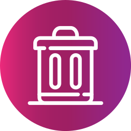 Trash bin icon