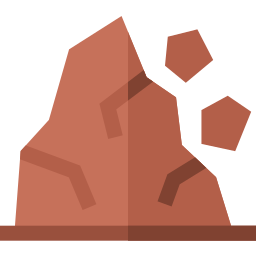 glissement de terrain Icône