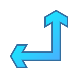 Direction sign icon