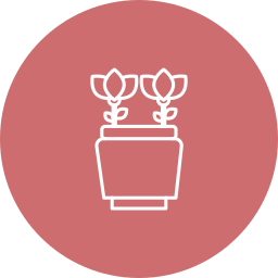 Flower pot icon