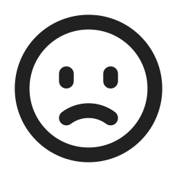 Sad face icon