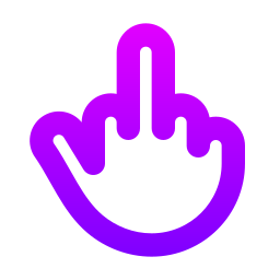 Middle finger icon