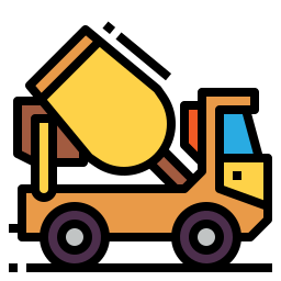 Concrete mixer icon