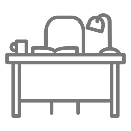 Librarian desk icon