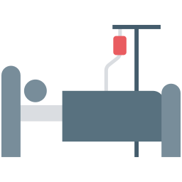 lit d'hôpital Icône