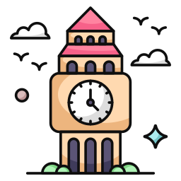 Clock tower icon