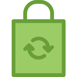 wiederverwertbare tasche icon