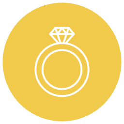 Diamond ring icon