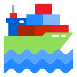 Cargo ship icon