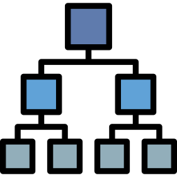 Hierarchical structure icon