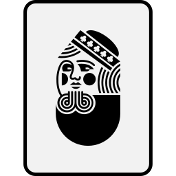 Queen of clubs icon