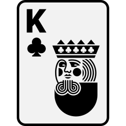 King of clubs icon