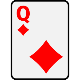 Queen of diamonds icon