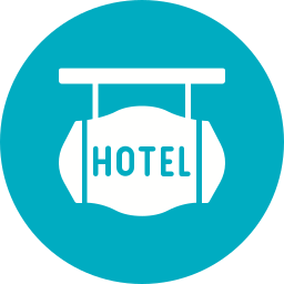 Hotel sign icon